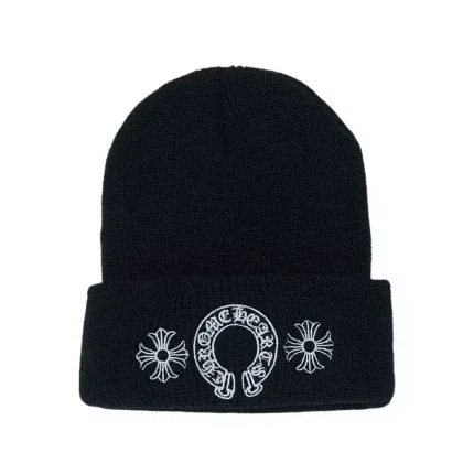 Chrome Hearts Horse Shoe Beanie – Black Chrome Hearts Horse Shoe Beanie – Black