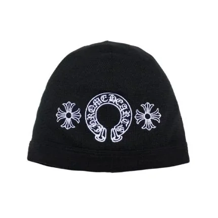Chrome Hearts Horseshoe Skull Cap Beanie – Black Chrome Hearts Horseshoe Skull Cap Beanie – Black