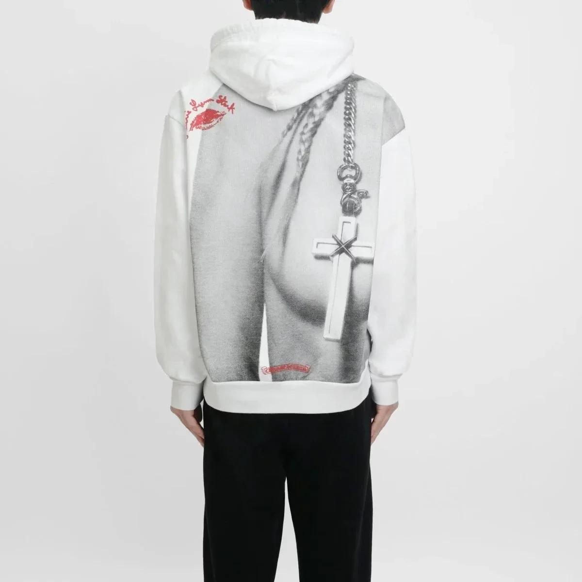 Chrome Hearts Laurie Lynn Stark Portrait Red Letter Hoodie Chrome Hearts Laurie Lynn Stark Portrait Red Letter Hoodie