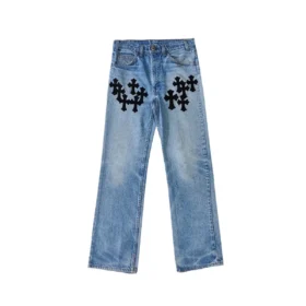 Chrome Hearts Levi’s Cross Patch Jeans – Blue
