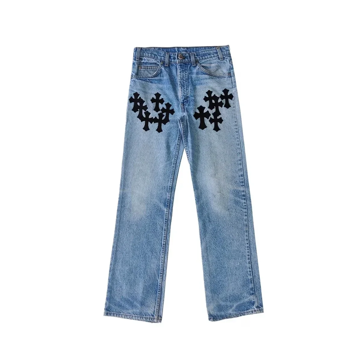 Chrome Hearts Levi’s Cross Patch Jeans – Blue Chrome Hearts Levi’s Cross Patch Jeans – Blue