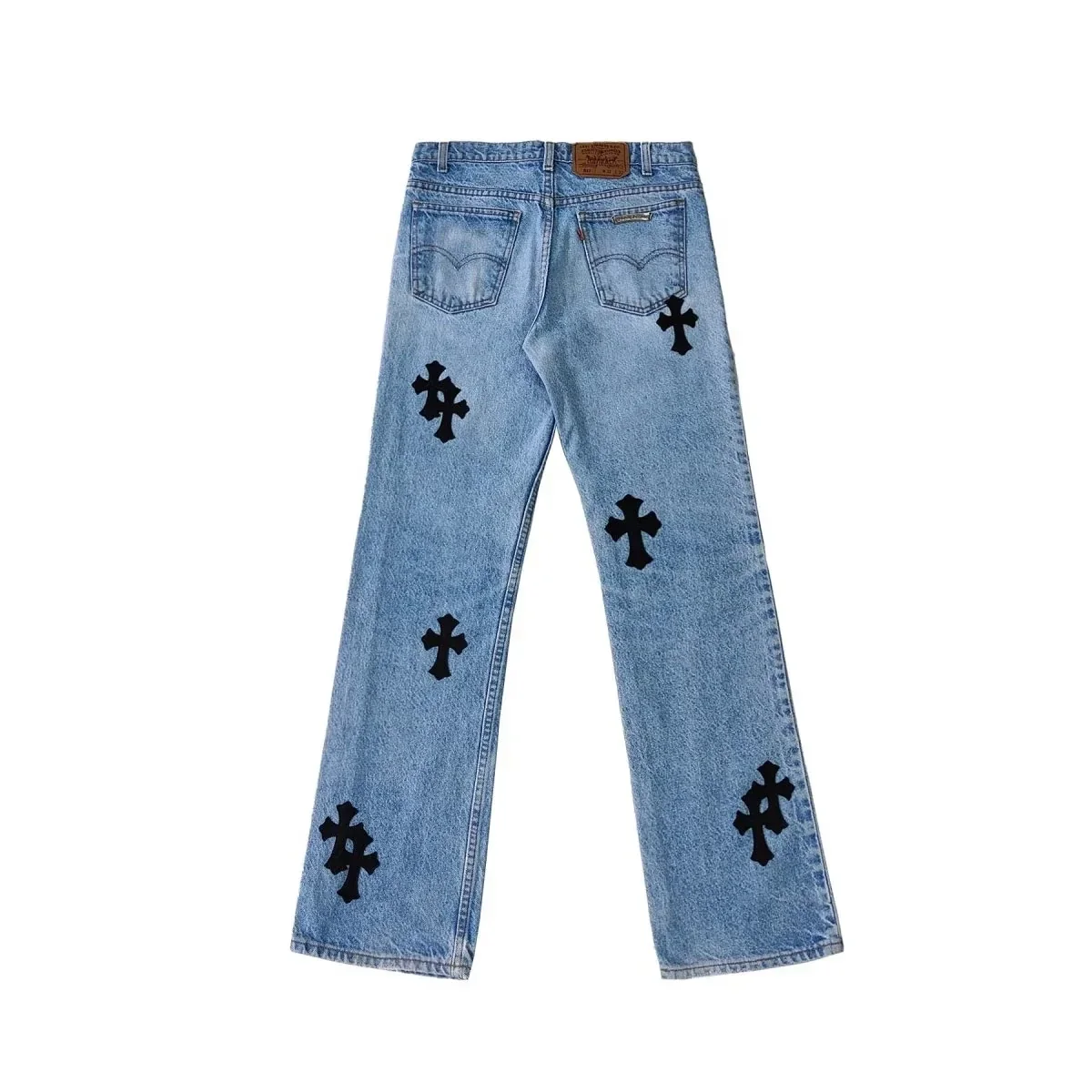 Chrome Hearts Levi’s Cross Patch Jeans – Blue Chrome Hearts Levi’s Cross Patch Jeans – Blue