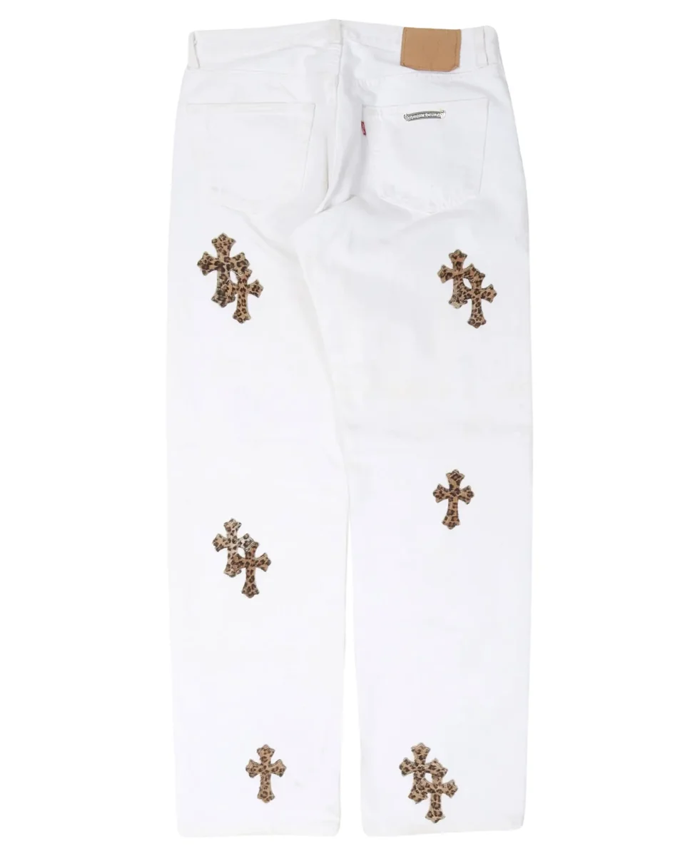 Chrome Hearts Levi’s Leopard Cross Patch Jeans Chrome Hearts Levi’s Leopard Cross Patch Jeans