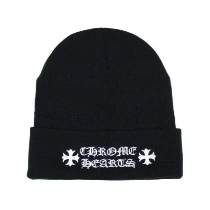 Chrome Hearts Logo Beanie – Black Chrome Hearts Logo Beanie – Black