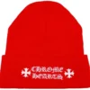 Chrome Hearts Logo Beanie Red Chrome Hearts Logo Beanie Red