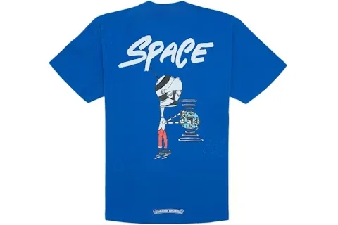Chrome Hearts Matty Boy Space T Shirt-Blue Chrome Hearts Matty Boy Space T Shirt-Blue