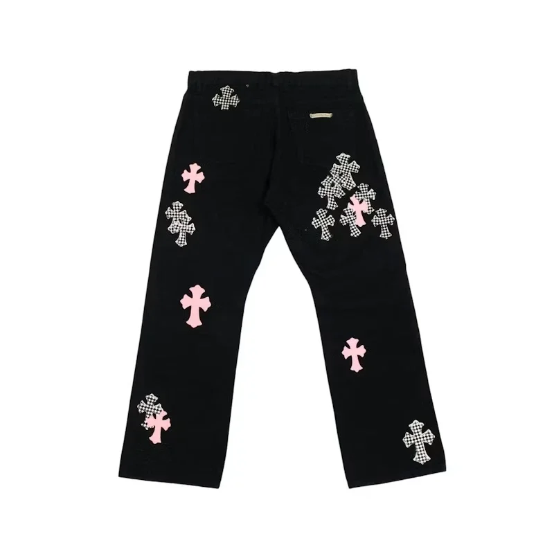 Chrome Hearts Multi Color Cross Jeans Chrome Hearts Multi Color Cross Jeans