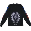 Chrome Hearts Multi Color Horseshoe Long Sleeve T-Shirt Chrome Hearts Multi Color Horseshoe Long Sleeve T-Shirt