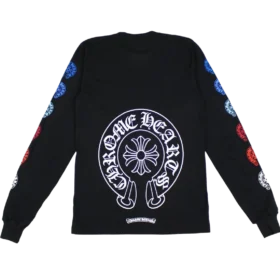 Chrome Hearts Multi Color Horseshoe Long Sleeve T-Shirt