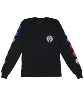 Chrome Hearts Multi Color Horseshoe Long Sleeve T-Shirt