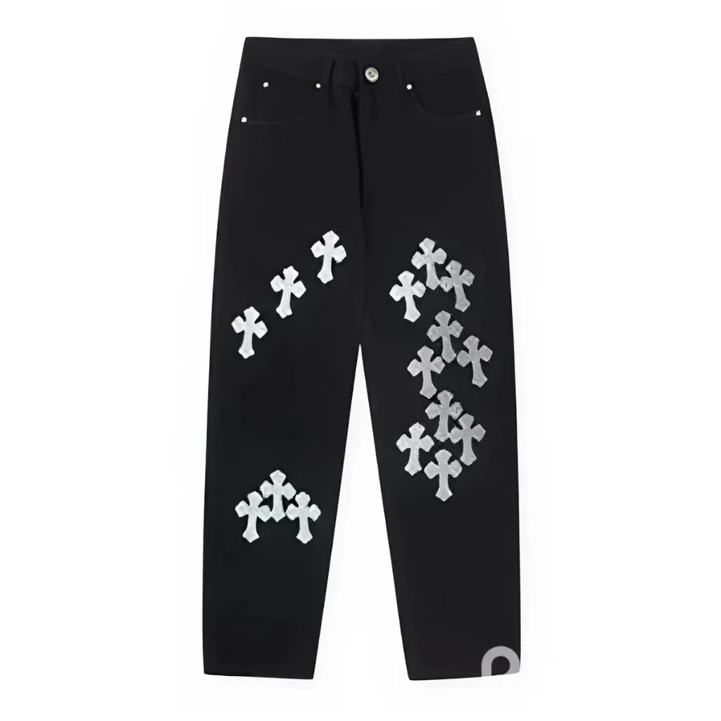Chrome Hearts Multi Cross Patch Jeans Chrome Hearts Multi Cross Patch Jeans