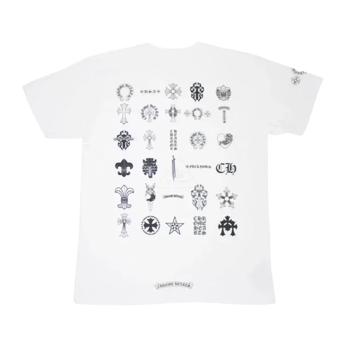 Chrome Hearts Multi Logo Short Sleeve T-Shirt Chrome Hearts Multi Logo Short Sleeve T-Shirt