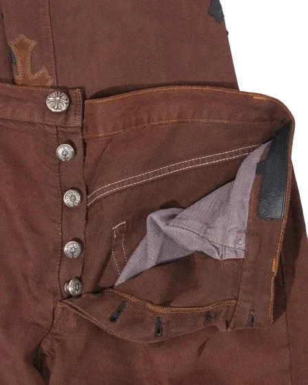 Chrome Hearts Nyfw Leopard Levi’s Cross Patch Jeans Chrome Hearts Nyfw Leopard Levi’s Cross Patch Jeans