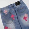 Chrome Hearts Pink Cross Logo Jeans Chrome Hearts Pink Cross Logo Jeans
