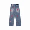 Chrome Hearts Pink Cross Logo Jeans Chrome Hearts Pink Cross Logo Jeans