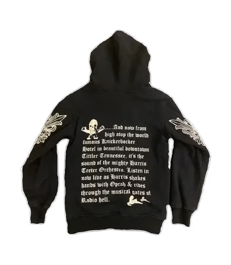 Chrome Hearts Rare Zip up Hoodie Floral Cross Foti Chrome Hearts Rare Zip up Hoodie Floral Cross Foti