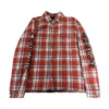 Chrome Hearts Red Lined Plaid Checkered Flannel Shirt Chrome Hearts Red Lined Plaid Checkered Flannel Shirt