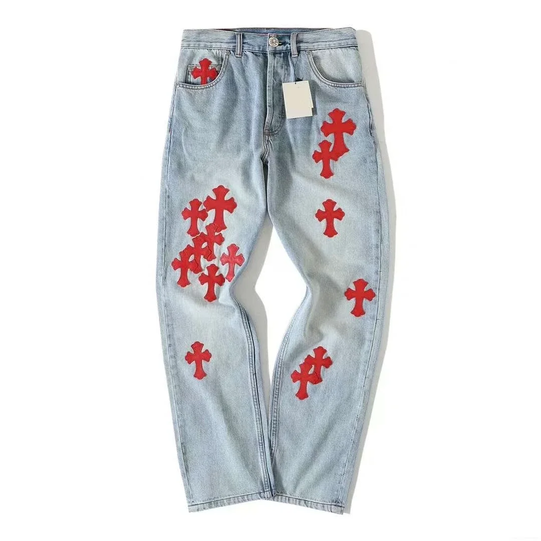 Chrome Hearts Red Patch Jeans Chrome Hearts Red Patch Jeans