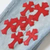 Chrome Hearts Red Patch Jeans Chrome Hearts Red Patch Jeans
