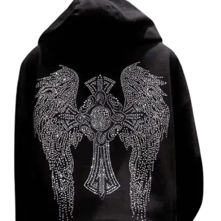 Chrome Hearts Rhinestone Hoodie Chrome Hearts Rhinestone Hoodie