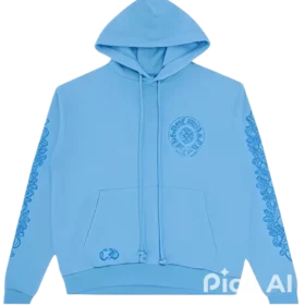 Chrome Hearts Sanskrit Hoodie Blue Chrome Hearts Sanskrit Hoodie Blue