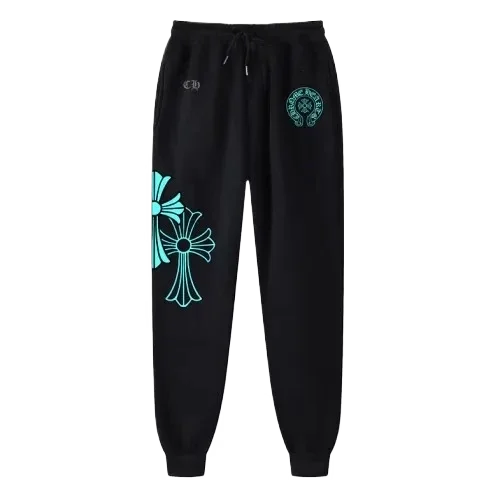 Chrome Hearts Sweatpants Blue Triple Cross Chrome Hearts Sweatpants Blue Triple Cross