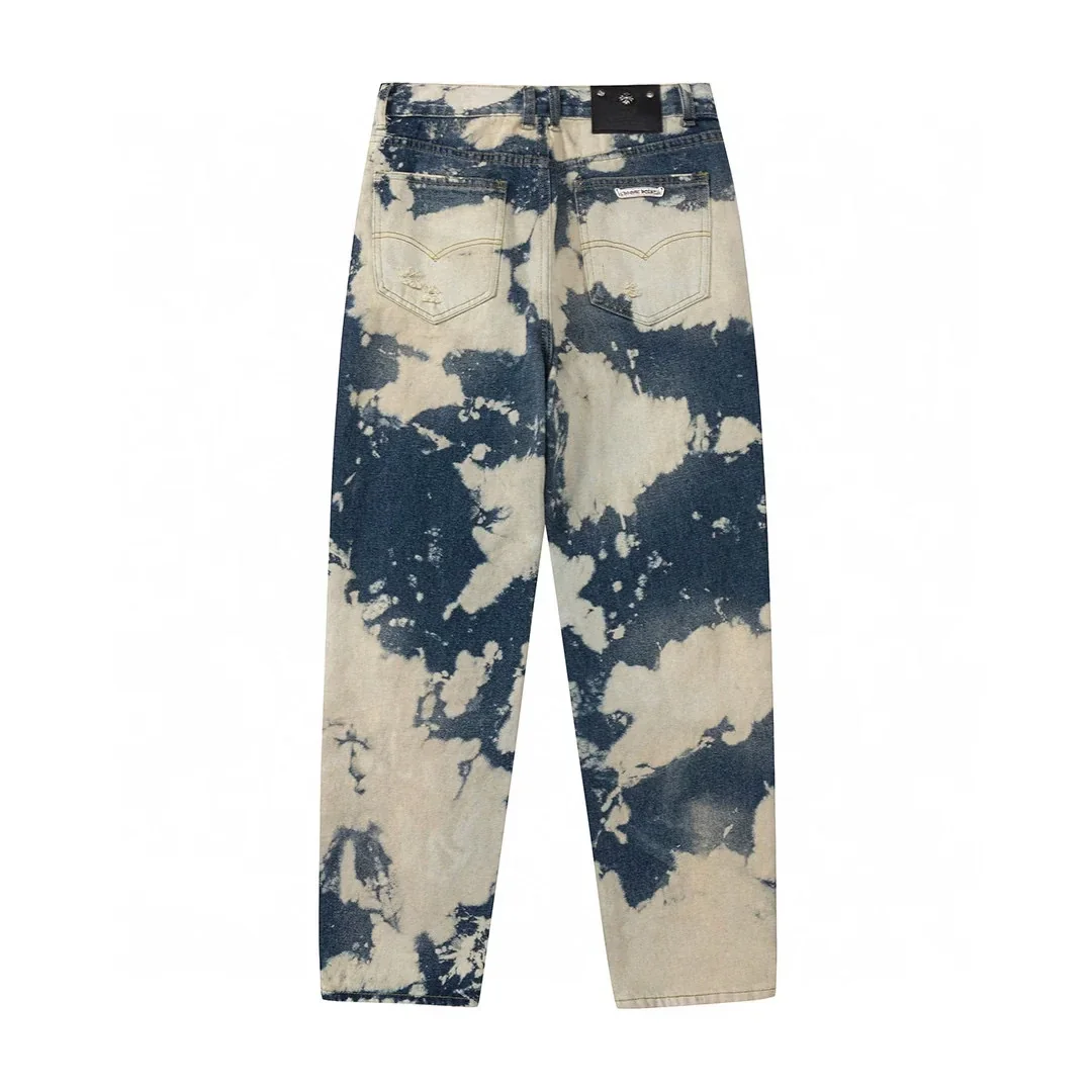Chrome Hearts Tie Dye Multicolor Cross Jeans Chrome Hearts Tie Dye Multicolor Cross Jeans
