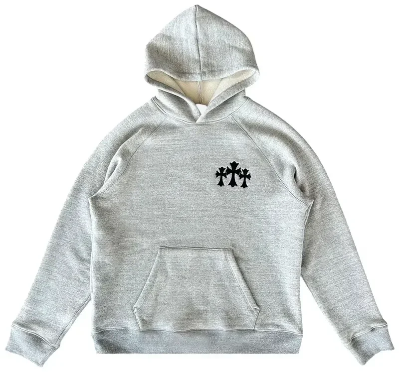 Chrome Hearts Triple Cross Hoodie ‘Grey’ Chrome Hearts Triple Cross Hoodie ‘Grey’