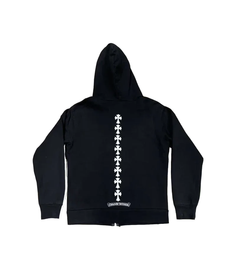 Chrome Hearts Triple Cross Logo Zip up Hoodie Chrome Hearts Triple Cross Logo Zip up Hoodie