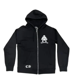 Chrome Hearts Triple Cross Logo Zip up Hoodie Chrome Hearts Triple Cross Logo Zip up Hoodie