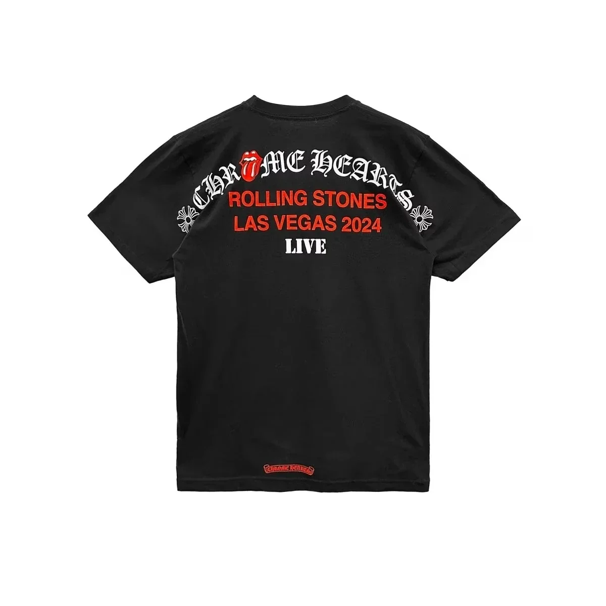 Chrome Hearts Vegas Rolling Stones Tongue Black Tee Chrome Hearts Vegas Rolling Stones Tongue Black Tee
