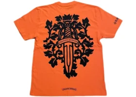 Chrome Hearts Vine Dagger T Shirt Orange Black