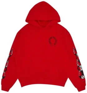 Chrome Hearts X Matty Boy Flames Hoodie Red