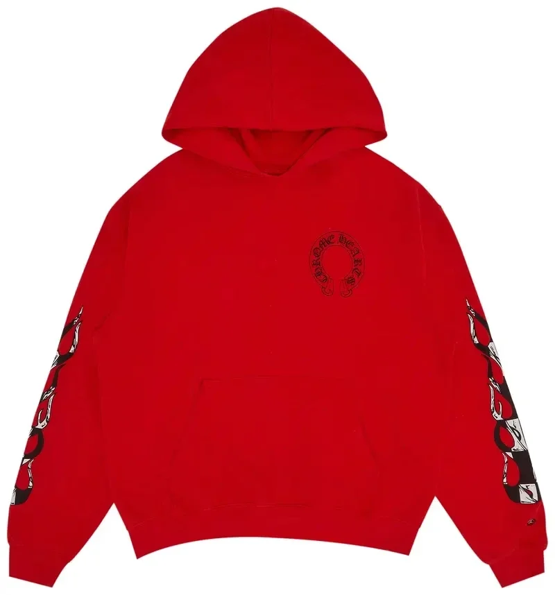 Chrome Hearts X Matty Boy Flames Hoodie Red Chrome Hearts X Matty Boy Flames Hoodie Red