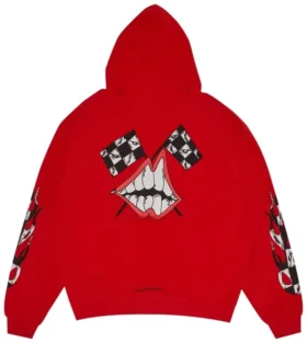 Chrome Hearts X Matty Boy Flames Hoodie Red