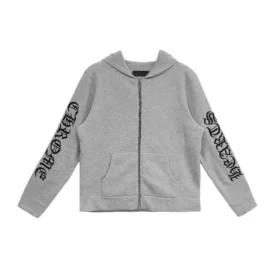 Chrome Hearts グレー キャッシュミア ジップアップ フーディ