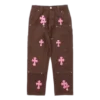 Chrome Style Brown Carpenter Hearts Pants Chrome Style Brown Carpenter Hearts Pants