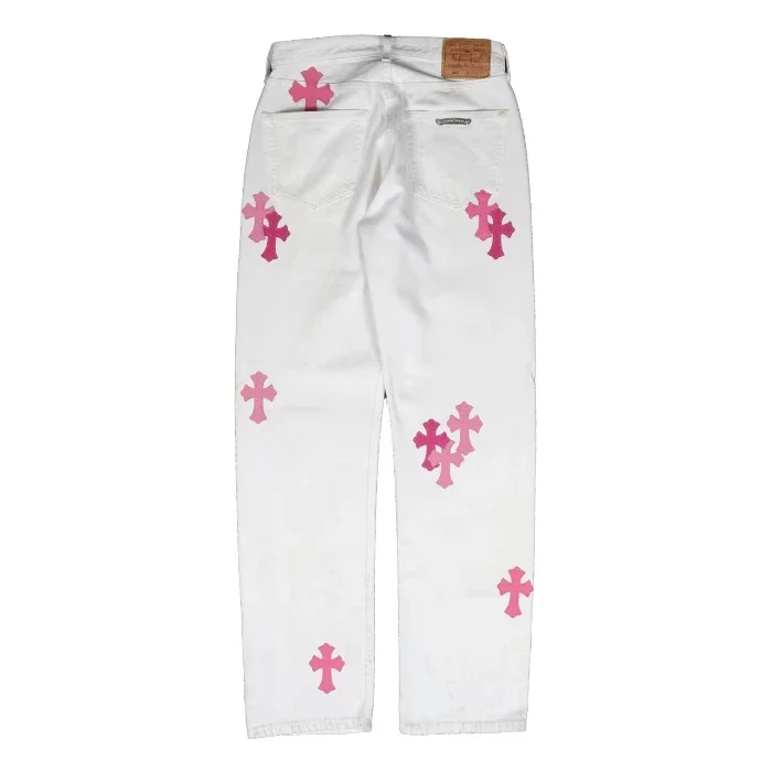 Chrome Style Levi’s Hearts Patch Jeans Chrome Style Levi’s Hearts Patch Jeans