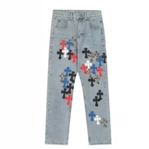Chrome Style Levi’s Hearts Red Jeans Chrome Style Levi’s Hearts Red Jeans