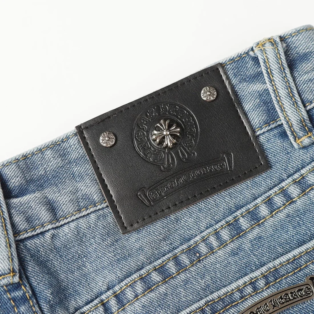 Chrome Style Levis Hearts Cyan Jeans Chrome Style Levis Hearts Cyan Jeans
