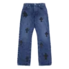 Cross Leather Patches Jeans Cross Leather Patches Jeans
