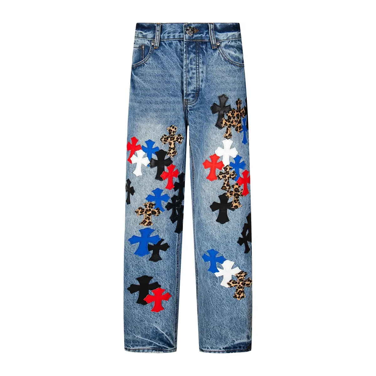 Firmranch Leather Leopard Cross Pants Firmranch Leather Leopard Cross Pants