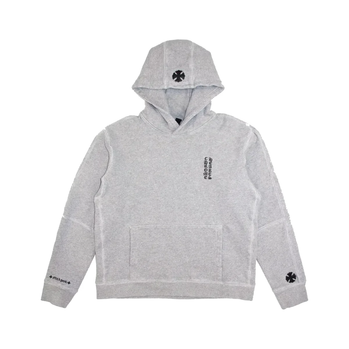 Leather Patch Fuck You Hoodie Leather Patch Fuck You Hoodie