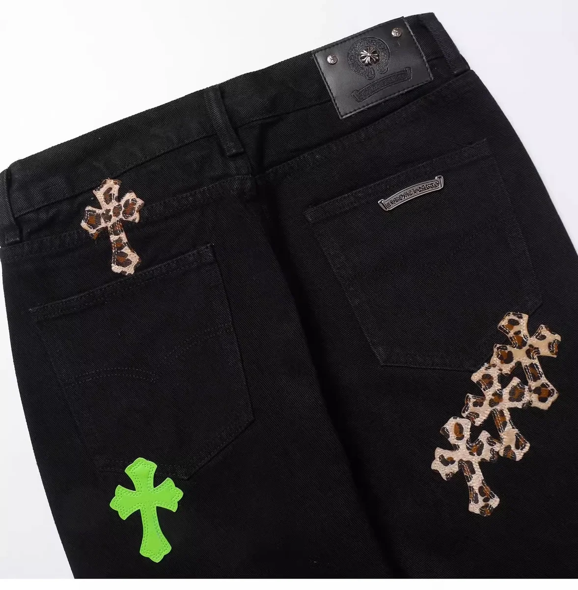 Leather Patches Jeans Leather Patches Jeans