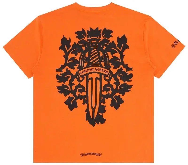 Orange Chrome Heart Shirt Orange Chrome Heart Shirt
