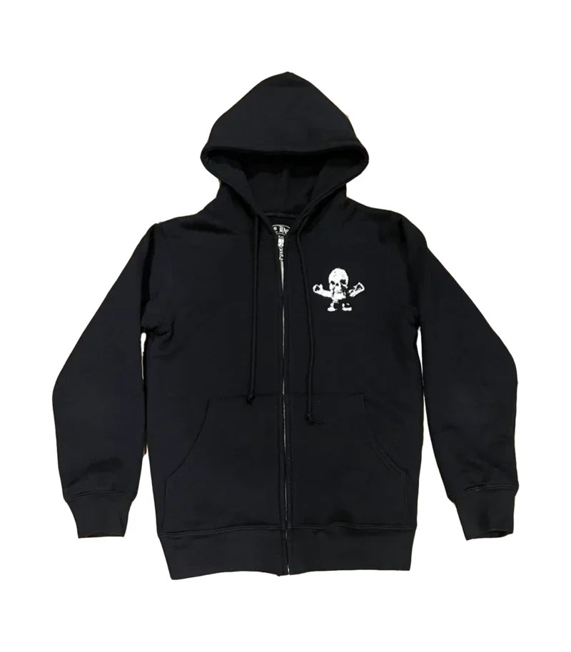 Rare Ch Foti Skeleton Circle Logo Zip up Hoodie Rare Ch Foti Skeleton Circle Logo Zip up Hoodie