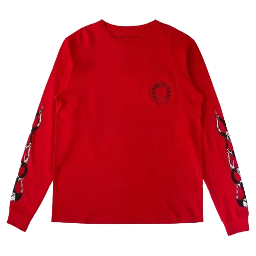 Red Chrome Hearts Long Sleeve Red Chrome Hearts Long Sleeve