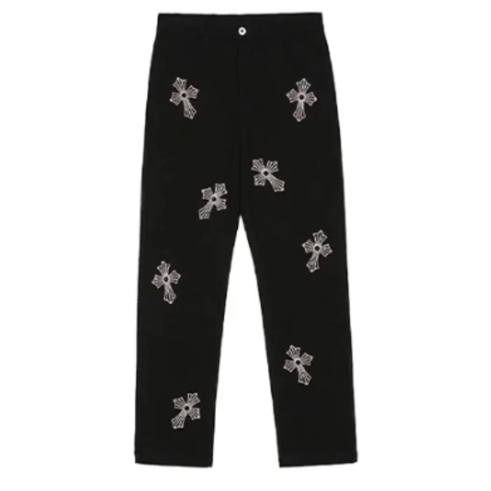Rhinestone Cross Chrome Hearts Pants Rhinestone Cross Chrome Hearts Pants