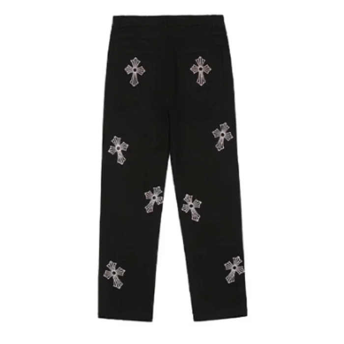Rhinestone Cross Chrome Hearts Pants Rhinestone Cross Chrome Hearts Pants