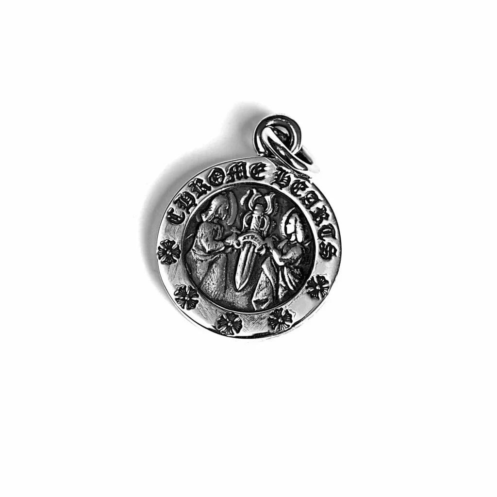 Round Angel Medallion Charm Round Angel Medallion Charm